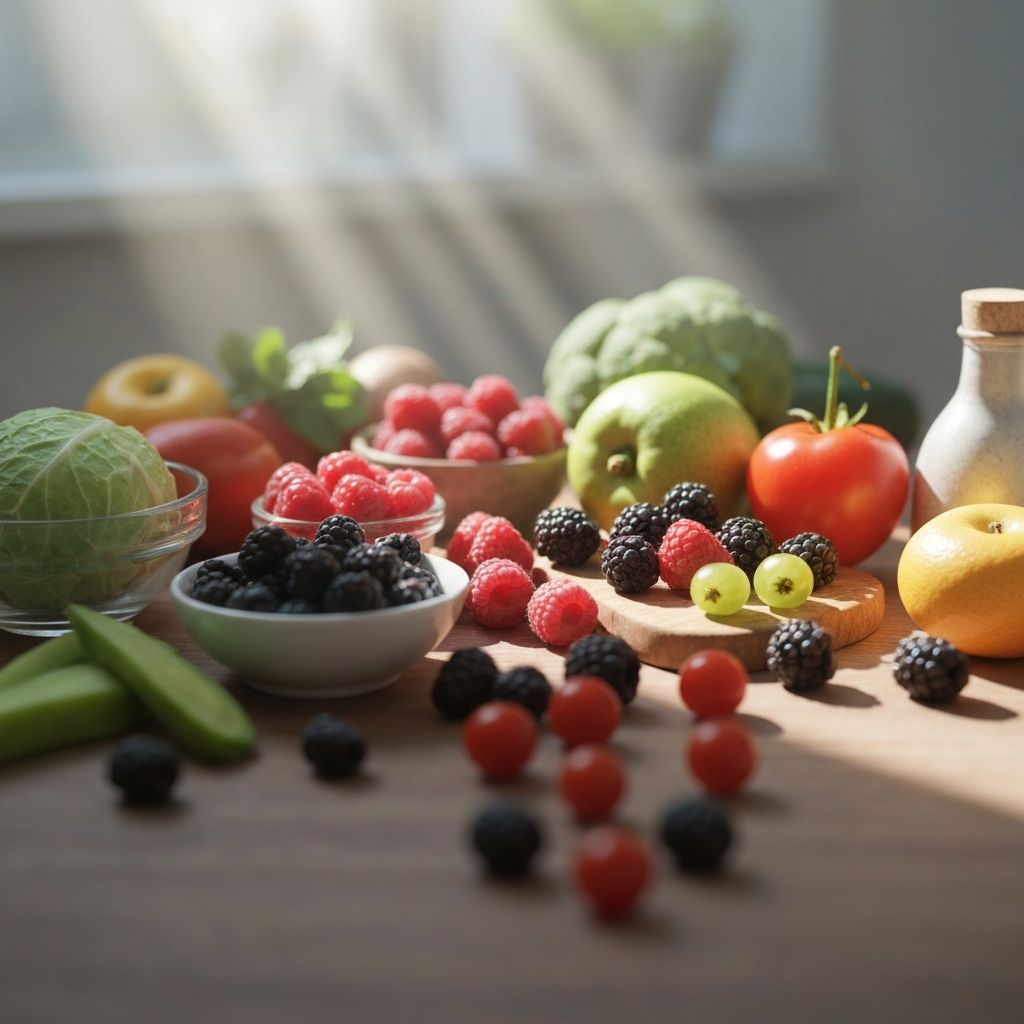 Antioxidant rich colorful foods